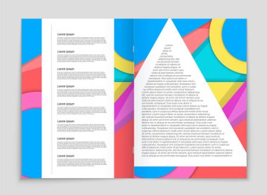 Soyut vektör düzen arka plan set. Sanat kalıp çizmek için, 