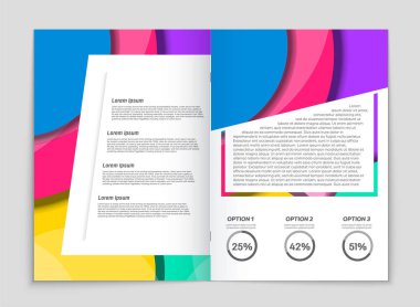 Soyut vektör düzen arka plan set. Sanat kalıp çizmek için, 