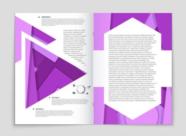 Soyut vektör düzen arka plan set. Sanat kalıp çizmek için, 