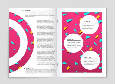 Soyut vektör düzen arka plan set. Sanat kalıp çizmek için, 