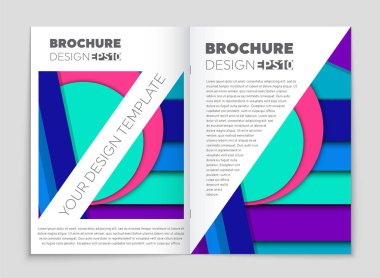 Soyut vektör düzen arka plan set. Sanat kalıp çizmek için, 