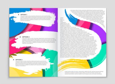 Soyut vektör düzen arka plan set. Sanat kalıp çizmek için, 