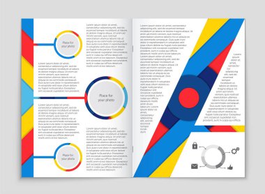 Soyut vektör düzen arka plan set. Sanat kalıp çizmek için, 