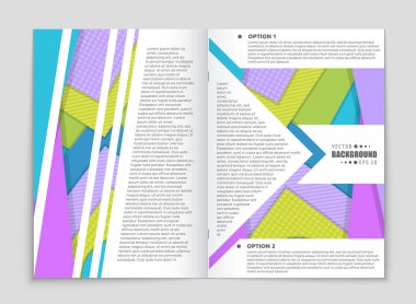 Soyut vektör düzen arka plan set. Sanat kalıp çizmek için, 