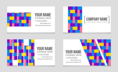 Soyut vektör düzen evin arka plan set.