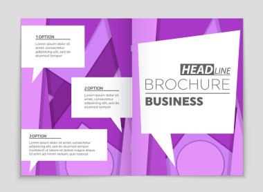 Soyut vektör düzen arka plan set. Sanat kalıp çizmek için, 