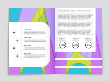 Soyut vektör düzen arka plan set. Sanat kalıp çizmek için, 