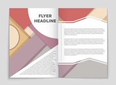 Soyut vektör düzen arka plan set. Sanat kalıp çizmek için, 