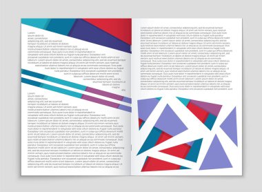 Soyut vektör düzen arka plan set. Sanat kalıp çizmek için, 