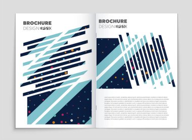 Soyut vektör düzen arka plan set. Sanat kalıp çizmek için, 