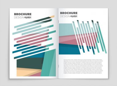 Soyut vektör düzen arka plan set. Sanat kalıp çizmek için, 