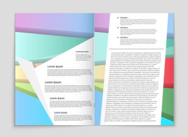 Soyut vektör düzen arka plan set. Sanat kalıp çizmek için, 