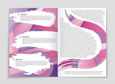 Soyut vektör düzen arka plan set. Sanat kalıp çizmek için, 