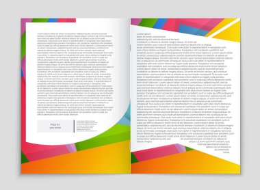 Soyut vektör düzen arka plan set. Sanat kalıp çizmek için, 