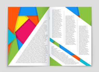 Soyut vektör düzen arka plan set. Sanat kalıp çizmek için, 