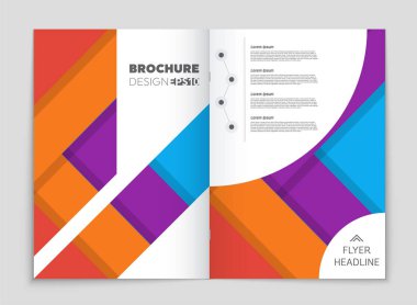 Soyut vektör düzen arka plan set. Sanat kalıp çizmek için, 