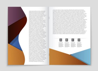 Soyut vektör düzen arka plan set. Sanat kalıp çizmek için, 