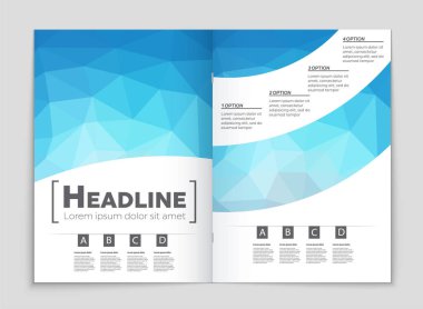 Soyut vektör düzen arka plan set. Sanat kalıp çizmek için, 