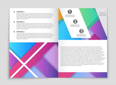 Soyut vektör düzen arka plan set. Sanat kalıp çizmek için, 