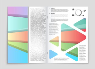 Soyut vektör düzen arka plan set. Sanat kalıp çizmek için, 