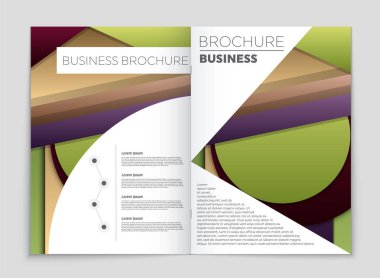 Soyut vektör düzen arka plan set. Sanat kalıp çizmek için, 