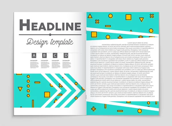 추상적인 벡터 레이아웃 배경 설정 합니다. 아트 템플릿 디자인에 대 한, — 스톡 벡터