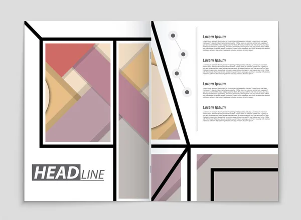 Conjunto de fundo de layout vetorial abstrato. Para design de modelo de arte , —  Vetores de Stock