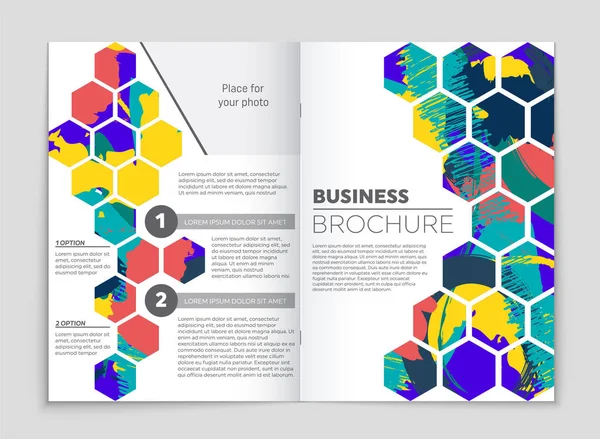 Set di sfondo astratto del layout vettoriale. Per la progettazione di modelli d'arte , — Vettoriale Stock