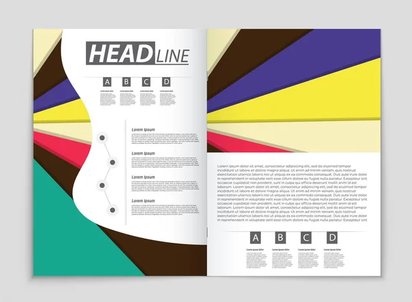 추상적인 벡터 레이아웃 배경 설정 합니다. 아트 템플릿 디자인에 대 한, — 스톡 벡터