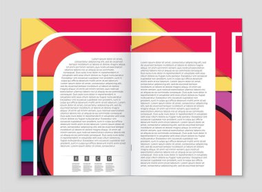 Soyut vektör düzen arka plan set. Sanat kalıp çizmek için, 