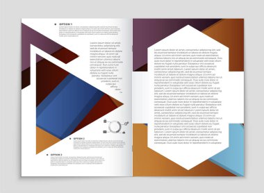 Soyut vektör düzen arka plan set. Sanat kalıp çizmek için, 