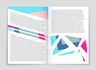 Soyut vektör düzen arka plan set. Sanat kalıp çizmek için, 