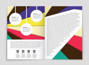 Soyut vektör düzen arka plan set. Sanat kalıp çizmek için, 