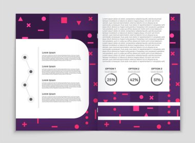 Soyut vektör düzen arka plan set. Sanat kalıp çizmek için, 