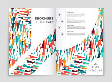 Soyut vektör düzen arka plan set. Sanat kalıp çizmek için, 