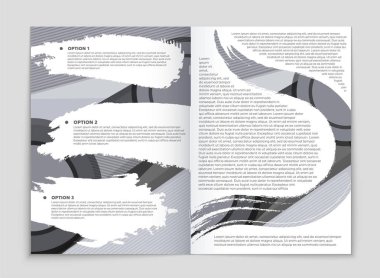 Soyut vektör düzen arka plan set. Sanat kalıp çizmek için, 