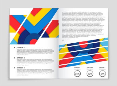 Soyut vektör düzen arka plan set. Sanat kalıp çizmek için, 