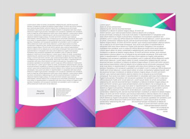 Soyut vektör düzen arka plan set. Sanat kalıp çizmek için, 