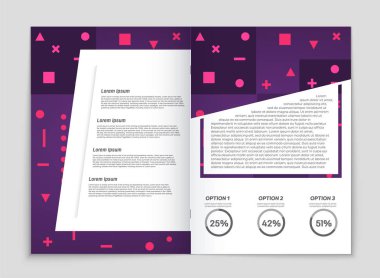 Soyut vektör düzen arka plan set. Sanat kalıp çizmek için, 