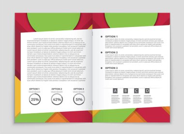 Soyut vektör düzen arka plan set. Sanat kalıp çizmek için, 