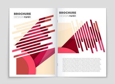 Soyut vektör düzen arka plan set. Sanat kalıp çizmek için, 