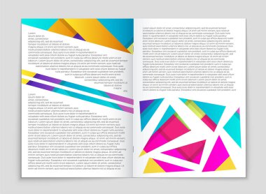 Soyut vektör düzen arka plan set. Sanat kalıp çizmek için, 