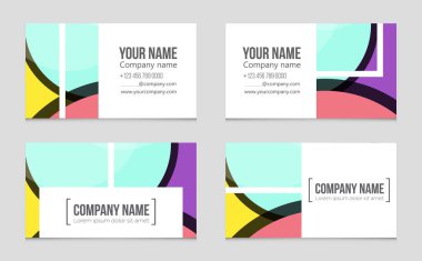 Soyut vektör düzen evin arka plan set.