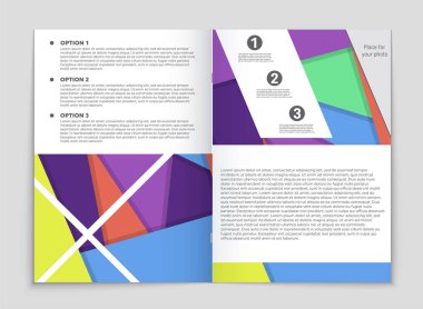 Soyut vektör düzen arka plan set. Sanat kalıp çizmek için, 