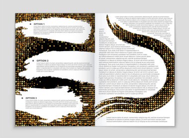 Soyut vektör düzen arka plan set. Sanat kalıp çizmek için, 