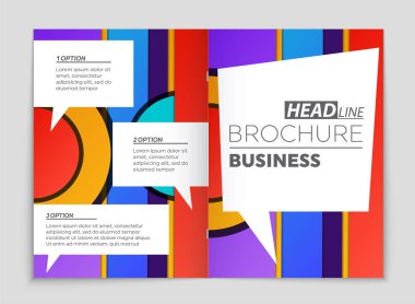 Soyut vektör düzen arka plan set. Sanat kalıp çizmek için, 