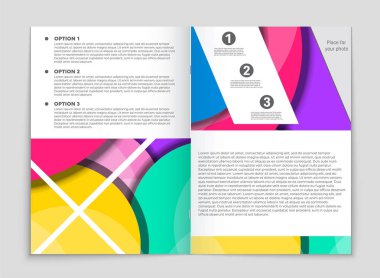 Soyut vektör düzen arka plan set. Sanat kalıp çizmek için, 