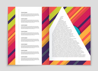 Soyut vektör düzen arka plan set. Sanat kalıp çizmek için, 