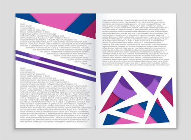 Soyut vektör düzen arka plan set. Sanat kalıp çizmek için, 