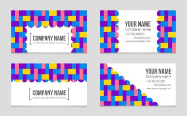 Soyut vektör düzen evin arka plan set.